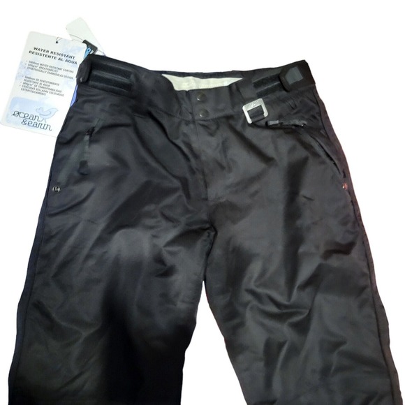 Ocean and Earth Womens Black Snowboard Ski Fleece Lined Pants XS - Picture 2 of 10